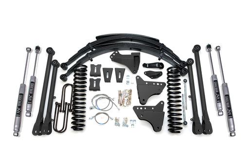 BDS 8 Inch Lift Kit w/ 4-Link, Ford F250/F350 Super Duty (2005-2007) 4WD Diesel