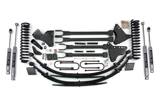 BDS 8 Inch Lift Kit w/ 4-Link, Ford F250/F350 Super Duty (2008-2010) 4WD Gas