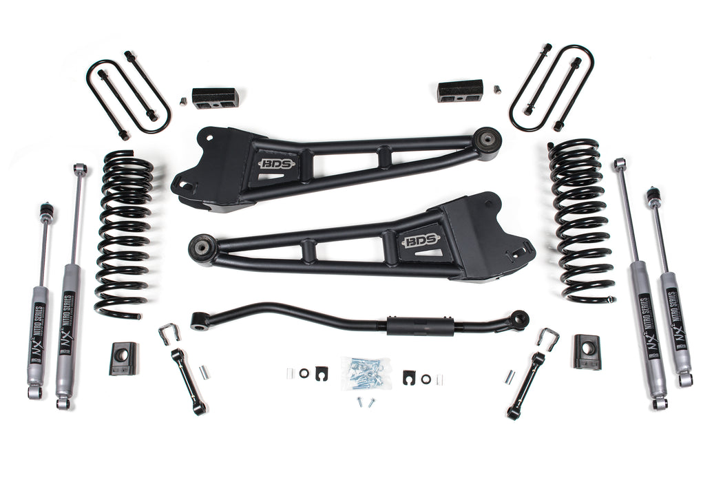 BDS 3 Inch Lift Kit w/ Radius Arm, Ram 3500 (2013-2018) 4WD Diesel