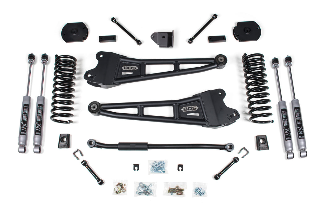 BDS 3 Inch Lift Kit w/ Radius Arm, Ram 2500 (2014-2018) and (2025) 4WD Diesel