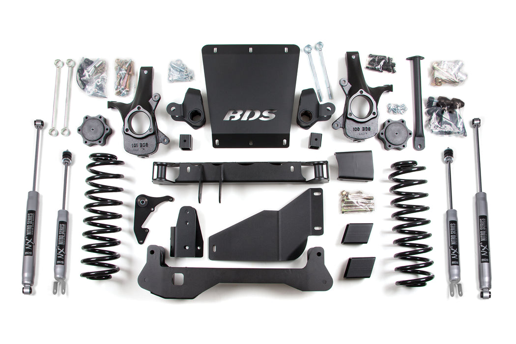 BDS 6 Inch Lift Kit, Chevy/GMC Avalanche, Surburban, Tahoe, or Yukon 1500 (2000-2006) 4WD