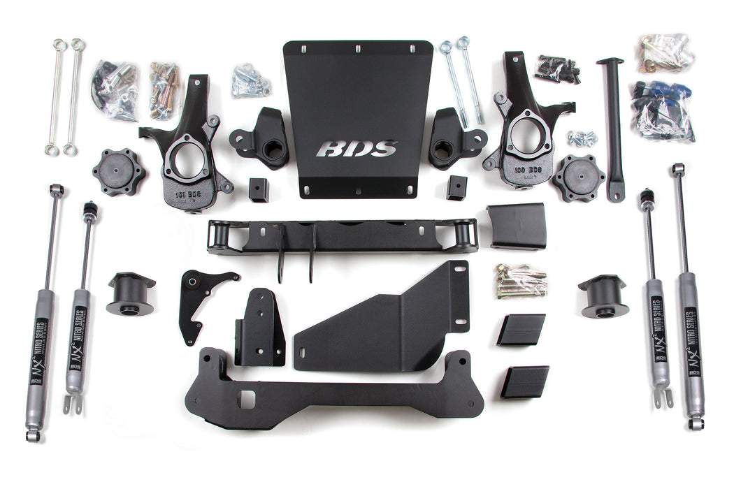 BDS 4 Inch Lift Kit, Chevy/GMC Avalanche, Surburban, Tahoe, or Yukon 1500 (2000-2006) 4WD