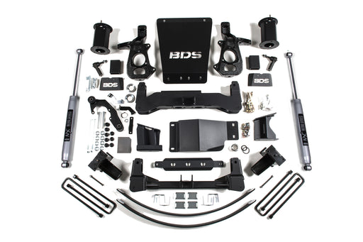 BDS 8 Inch Lift Kit, Chevy Silverado or GMC Sierra 1500 (2014-2018) 4WD