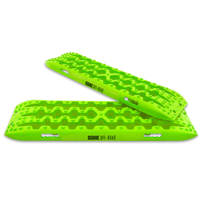 Mishimoto BNRB-109NG Borne Off-Road Traction Board Set, Neon Green