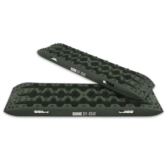 Mishimoto BNRB-109OD Borne Off-Road Traction Board Set, Olive Drab