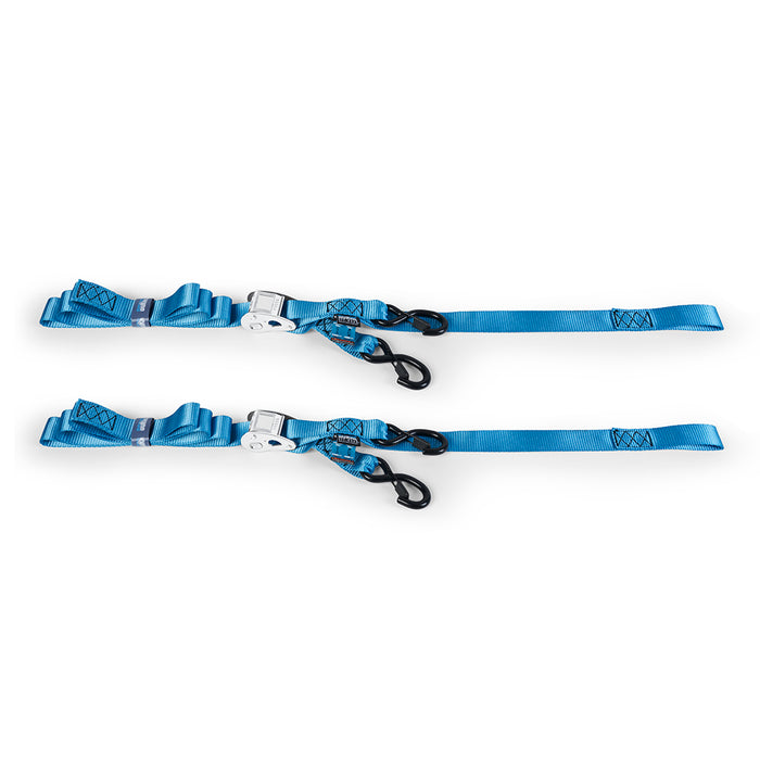 Mishimoto BNRTC-TDCB-2BL Borne Off-Road Cambuckle Tie-Down Kit (2-pack), Blue