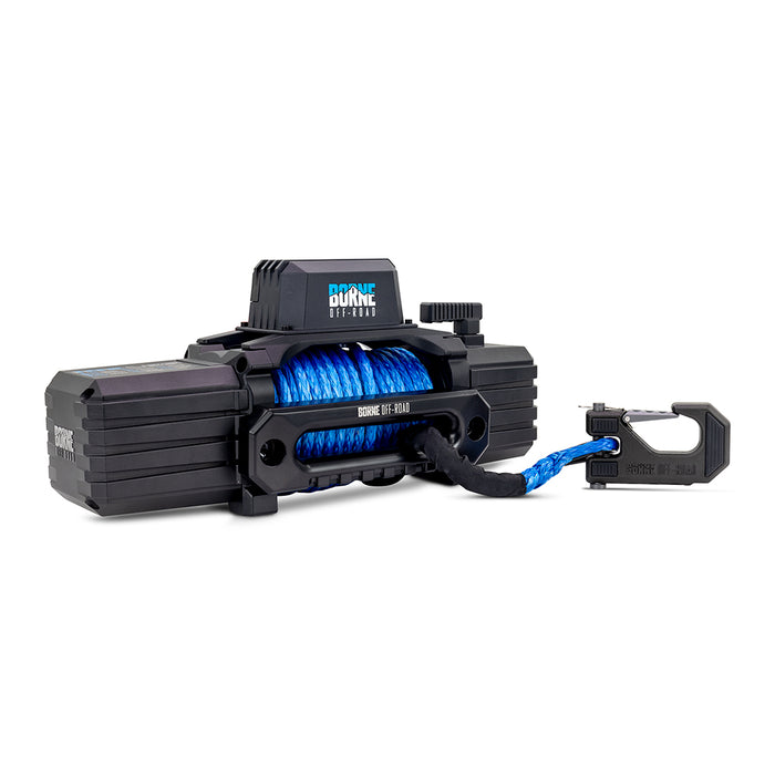 Mishimoto BNWN-10-SBL Borne Off-Road 10K Winch, Blue Synthetic Rope