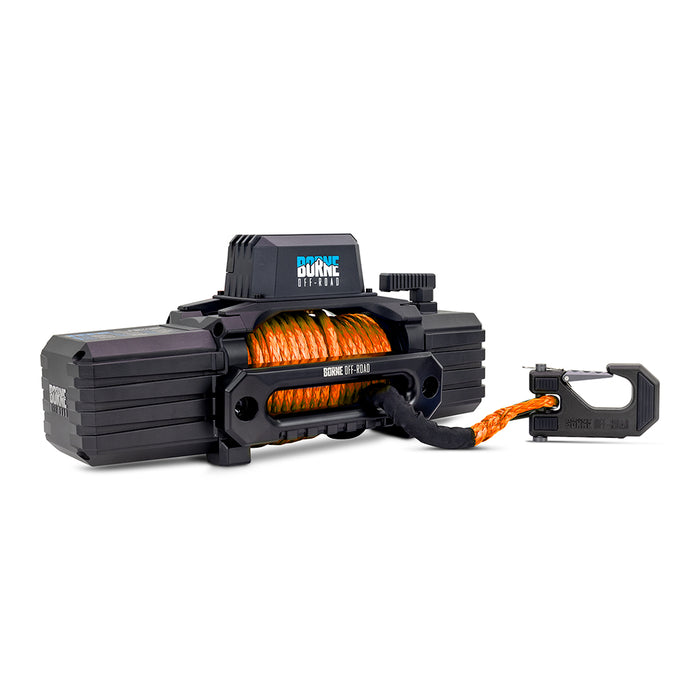Mishimoto BNWN-10-SOR Borne Off-Road 10K Winch, Orange Synthetic Rope