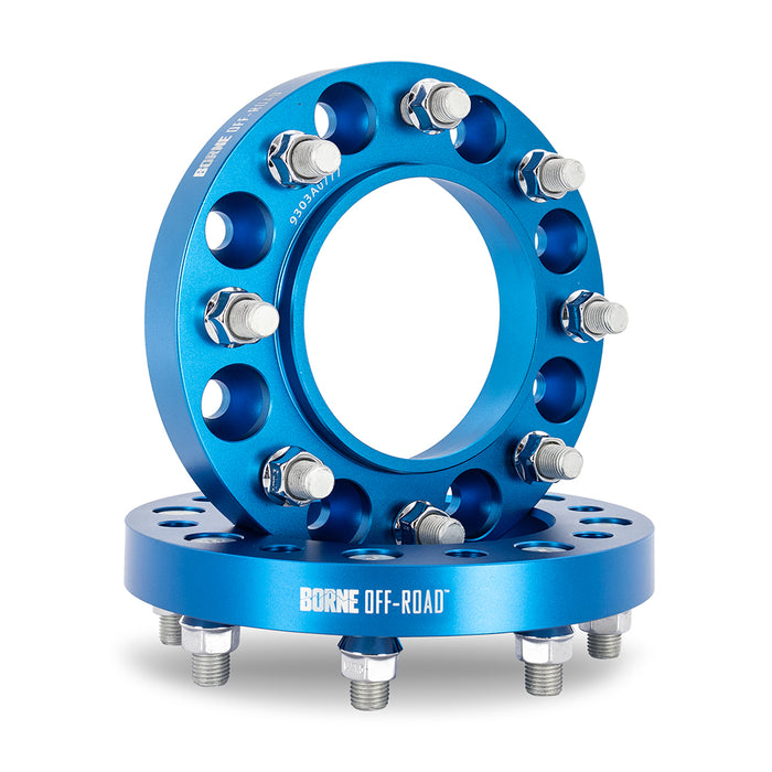 Mishimoto BNWS-002-381BL Wheel Spacers, 8X170, 125mm Center Bore, M14 X 1.5, 1.50-in Thick, Blue