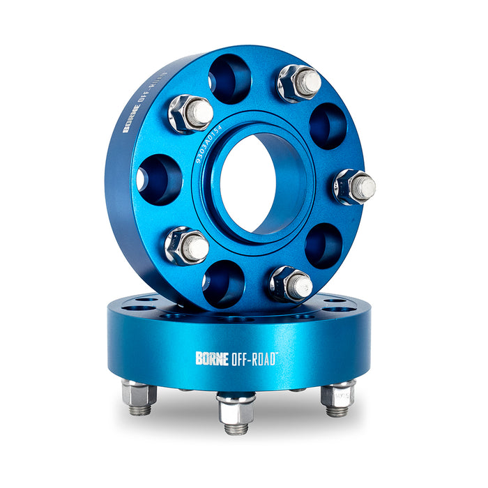 Mishimoto BNWS-003-450BL Wheel Spacers, 5X127, 71.6mm Center Bore, M14 X 1.5, 1.75-in Thick, Blue