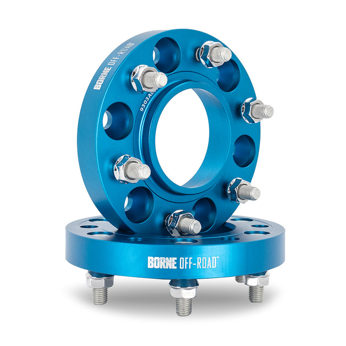 Mishimoto BNWS-005-381BL Wheel Spacers, 6X139.7, 78.1mm Center Bore, M14 X 1.5, 1.50" Thick, Blue
