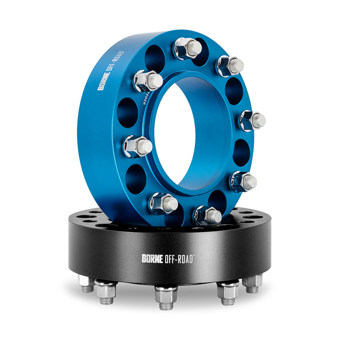 Mishimoto BNWS-006-500BL Wheel Spacers, 8X165.1, 121.3mm Center Bore, M14 X 1.5, 50mm Thick, Blue