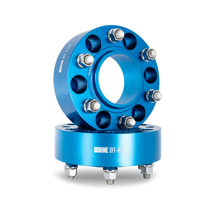 Mishimoto BNWS-007-380BL Wheel Spacers, 6x135, 87.1 Center Bore, M14x1.5, 38mm Thick, Blue