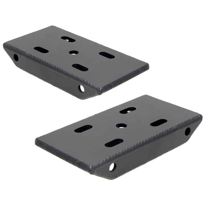 RockJock HD Leaf Spring Plates, For Use w/ 2 in. Springs (Jeep CJ Front), Pair