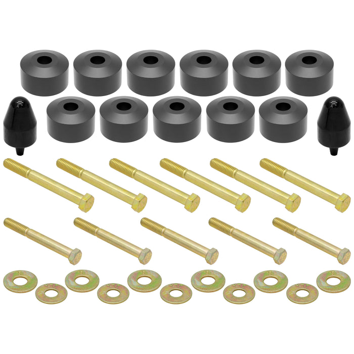 RockJock Body Lift Kit, TJ/LJ/YJ, 1 in. Lift, Incl. Hardware