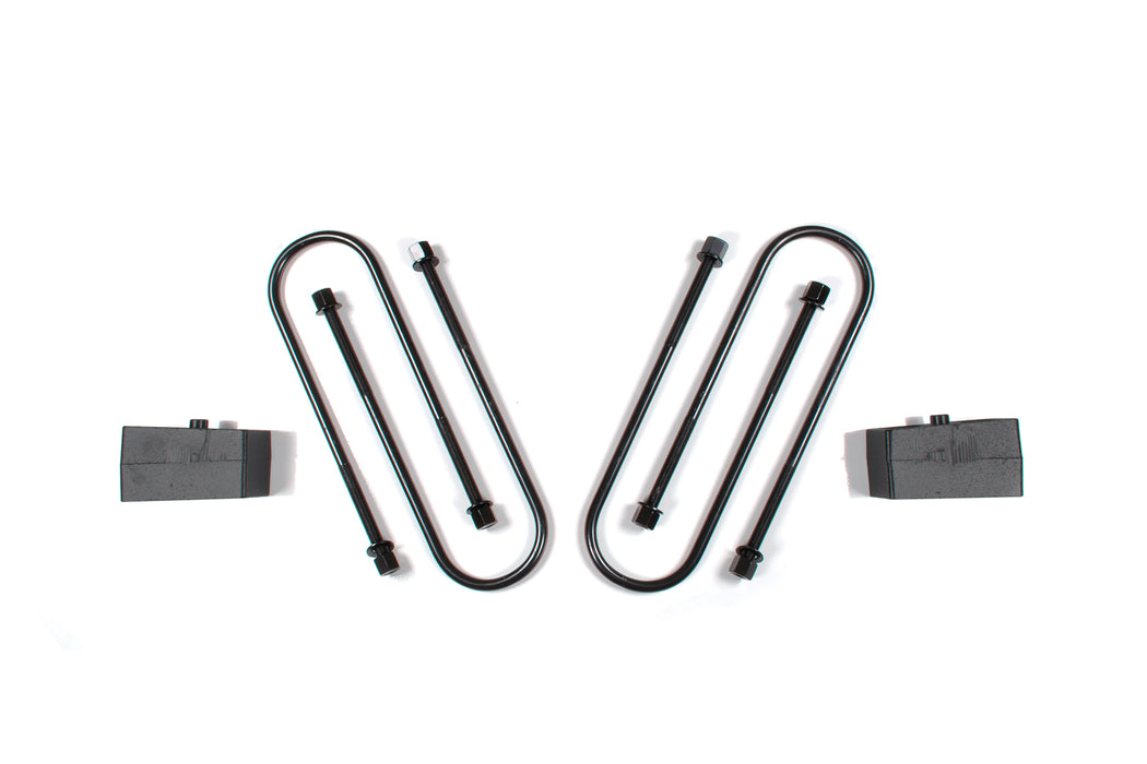 2" Block Kit - 4in U-bolts, Ram 3500 (13-18) 4WD