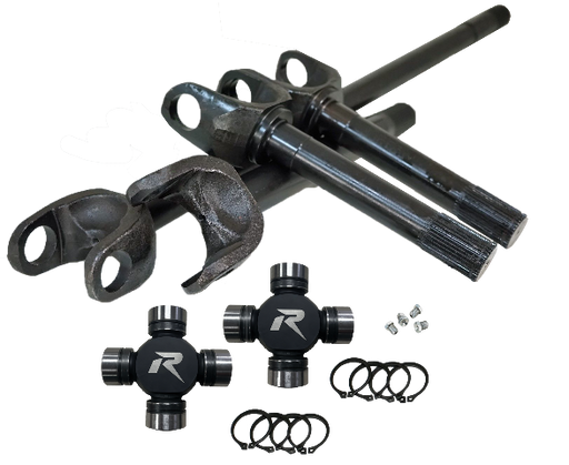 1971-91 GM Dana 60 4340 Chromoly Discovery Series Front Axle Kit, 35 Spline, HD U-Joints Revolution Gear