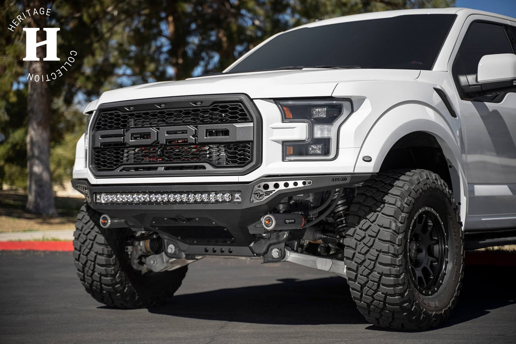 2017 - 2020 Ford Raptor Rock Fighter Frame Cut Front Bumper, view 5