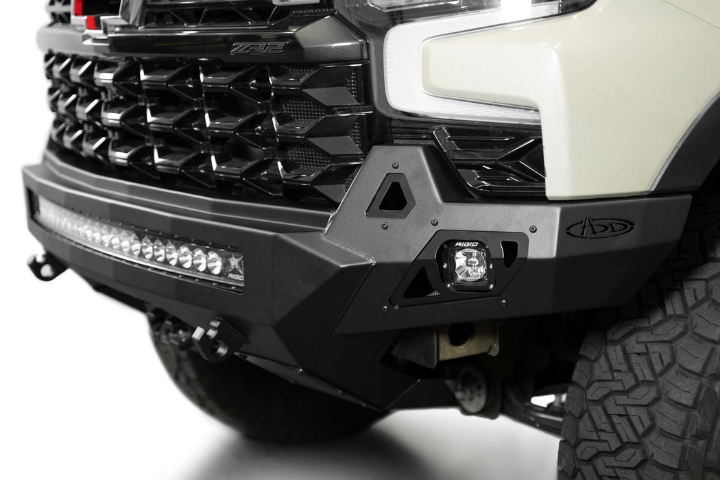 Chevy Silverado 1500 ZR2 Stealth Fighter Front Bumper, view 4