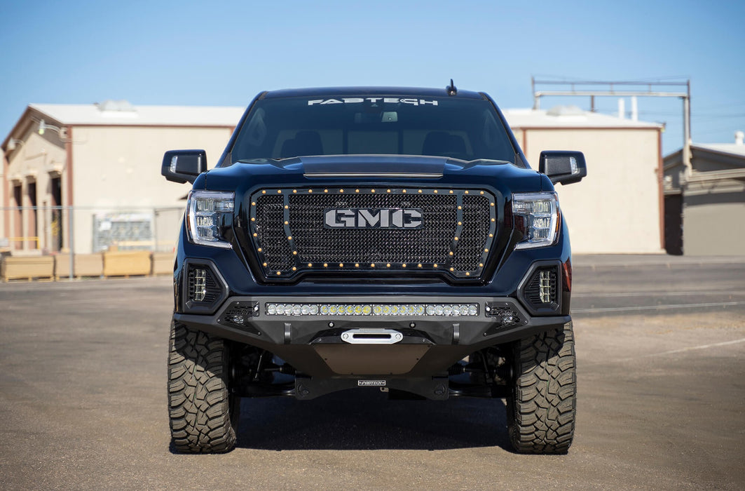 2019 - 2022 GMC Sierra 1500 Stealth Fighter Front Bumper, view 3