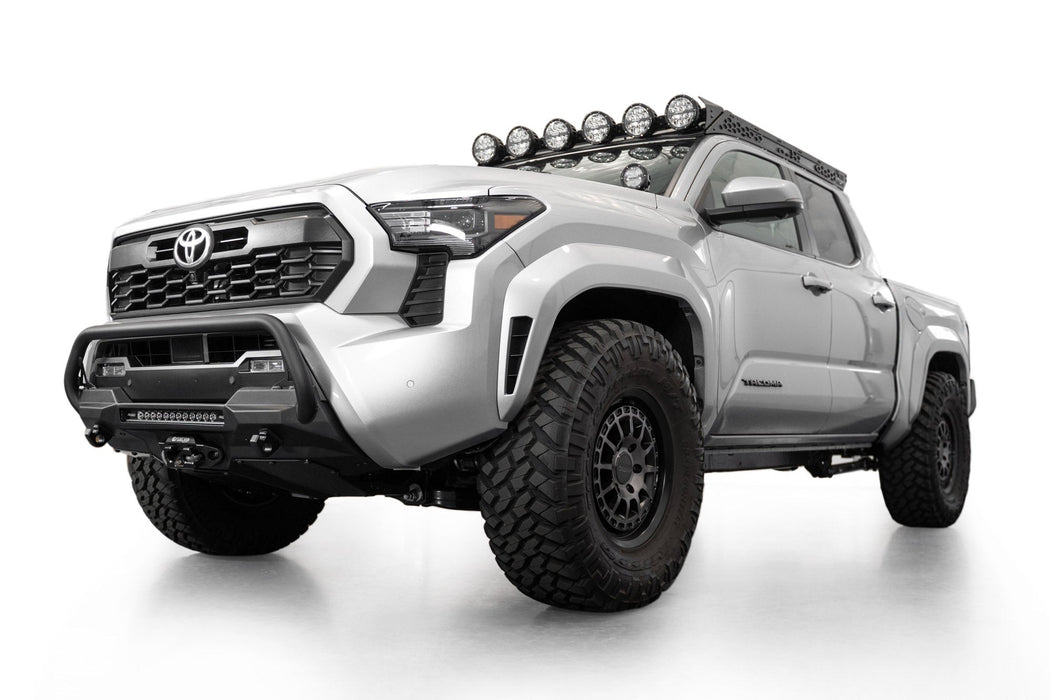 2024+ Toyota Tacoma Stealth Center Mount Winch Front Bumper With Top Hoop, view 4