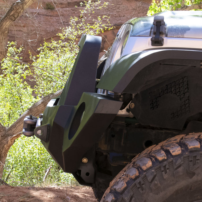 Jeep Bull Bar For Rigid Series Front Bumper Only Black Powdercoat Rock Slide Engineering