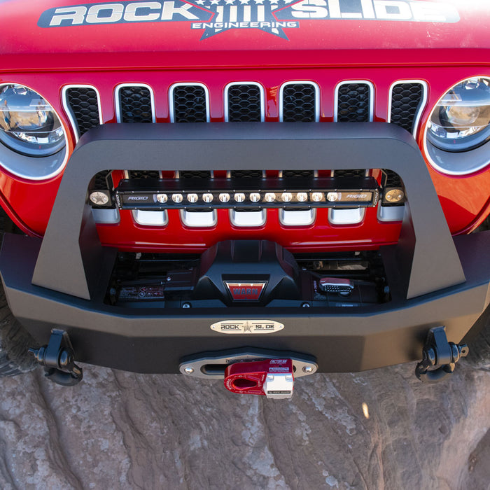 Jeep Bull Bar For Rigid Series Front Bumper Only Black Powdercoat Rock Slide Engineering