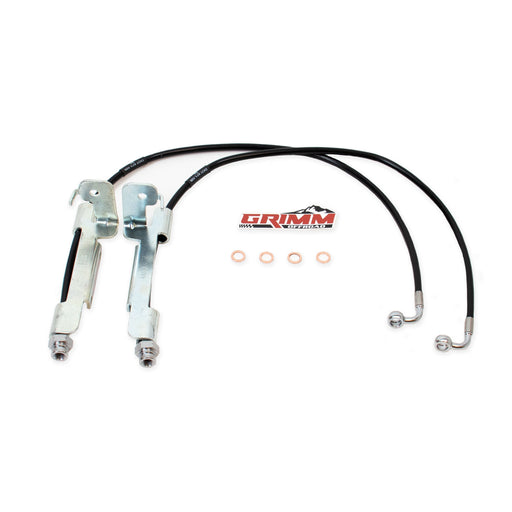 Grimm OffRoad Rear Brake Line Kit Black, Jeep Wrangler JL (2018-2026)