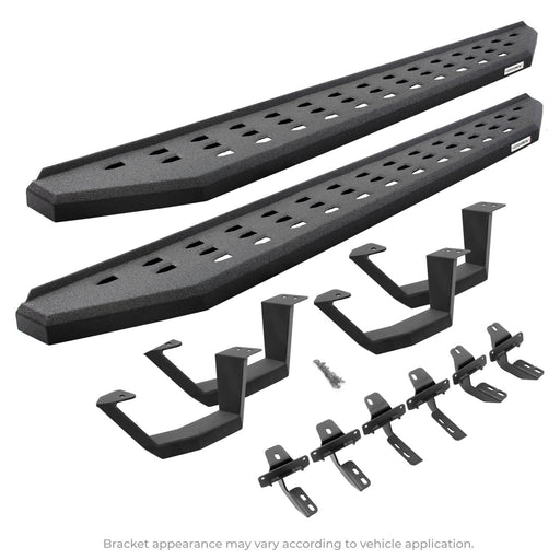 Go Rhino 20-20 Jeep Gladiator JT RB20 Complete Kit w/RB20 + Brkts + 2 RB20 Drop Steps, view 2