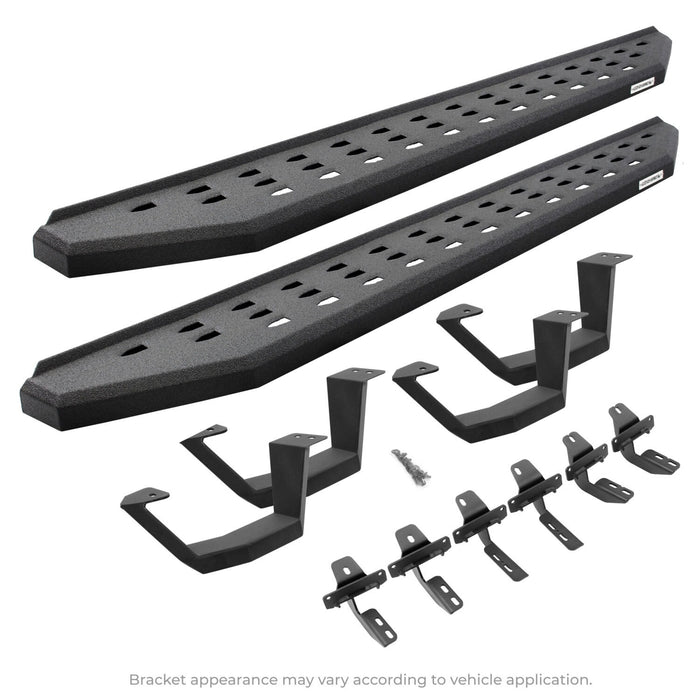 Go Rhino 18-20 Jeep Wrangler JLU RB20 Complete Kit w/RB20 + Brkts + 2 RB20 Drop Steps