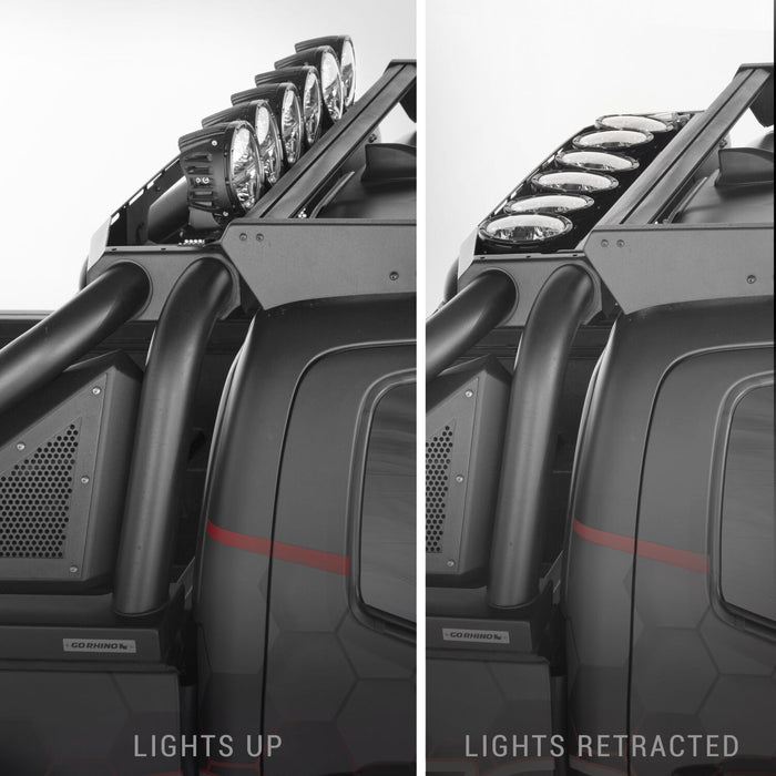Go Rhino 14-19 Chevy 1500 LD (Classic) Sport Bar 2.0 Complete Kit w/Sport Bar+Retractable Light Mnt, view 4