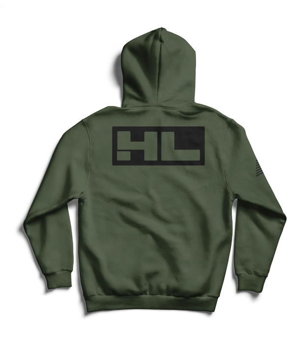 British Army Apparel Army Olive Green Hoodie With Double Sided Print - HM RTR Para REME RGR RAMC RE PWRR Design Army Hoodie - Foto 8