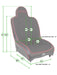 PRP Premier High Back Suspension Seat Kit | Pair with Mounts | Jeep Wrangler TJ (1997-2002) | P/N A100110-C23-50, view 3