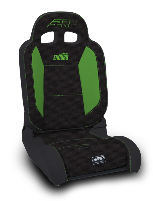 EnduroDaily Reclining Suspension Seat, Black & Green Tweed, Driver