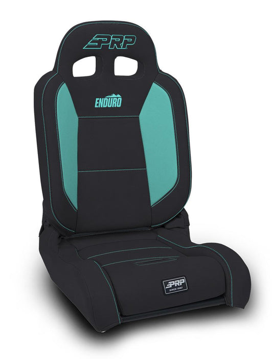 EnduroDaily Reclining Suspension Seat, Black & Teal Vinyl, Passenger