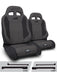 PRP Enduro Elite Trek Edition Suspension Seat Kit | Pair with Mounts | Jeep CJ7/Wrangler YJ (1976-1995) | P/N A89010-C32-50