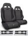 PRP Enduro Elite Trek Edition Suspension Seat Kit | Pair with Mounts | Jeep Wrangler JK/JKU (2007-2018) | P/N A89010-C38-50