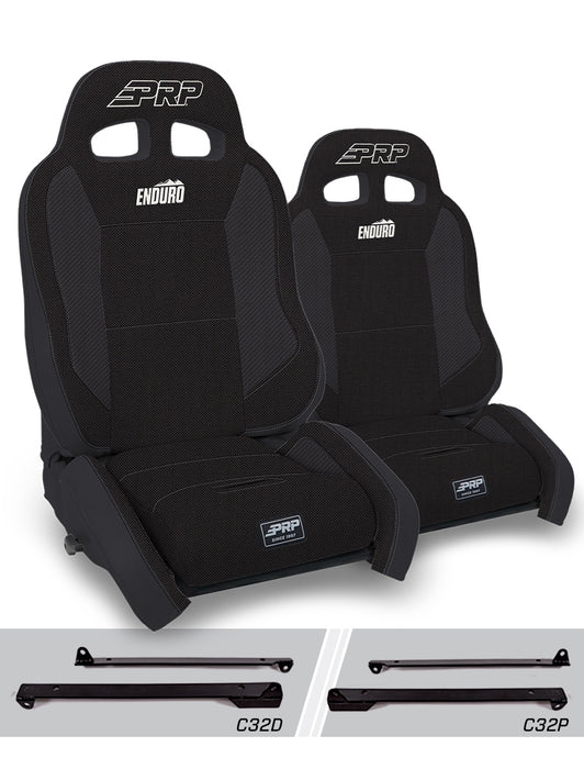 PRP Enduro Elite Crawl Edition Suspension Seat Kit | Pair with Mounts | Jeep CJ7/Wrangler YJ (1976-1995) | P/N A90010-C32-50, view 2