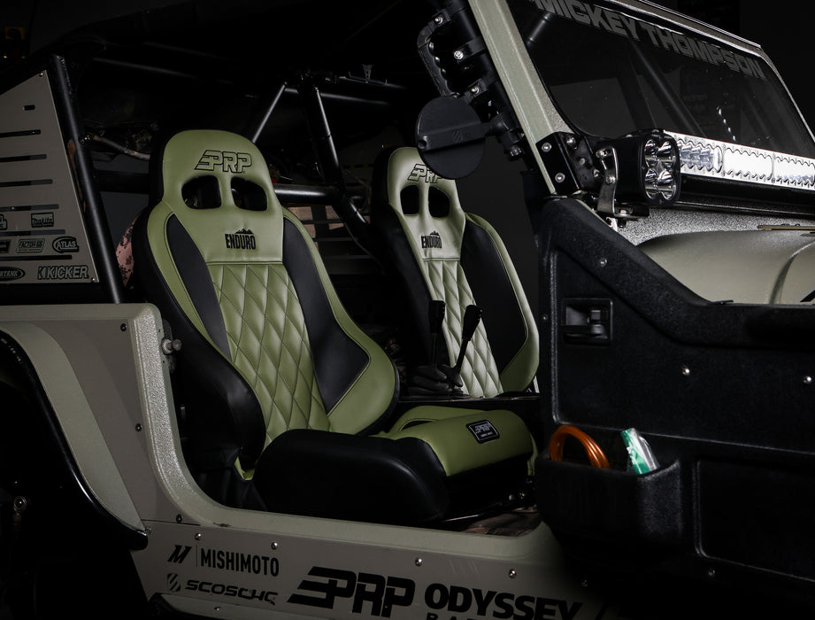 PRP Enduro Elite Crawl Edition Suspension Seat Kit | Pair with Mounts | Jeep CJ7/Wrangler YJ (1976-1995) | P/N A90010-C32-50, view 5