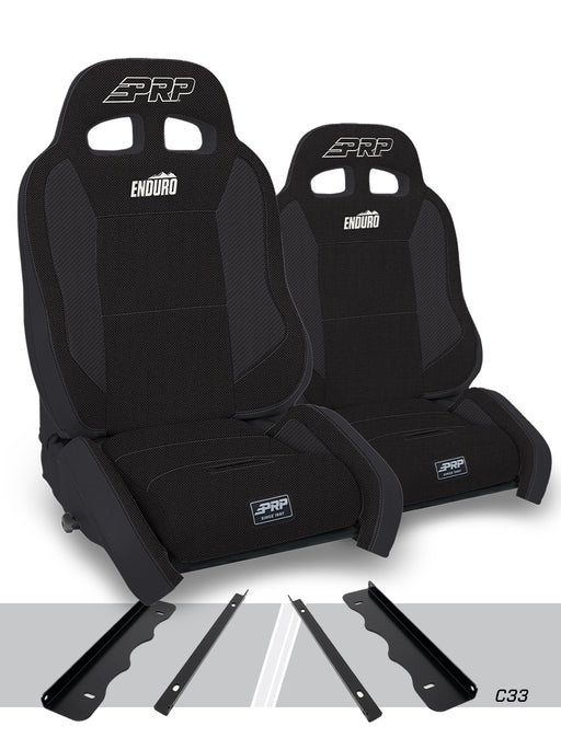 PRP Enduro Elite Crawl Edition Suspension Seat Kit | Pair with Mounts | Jeep Cherokee XJ (1995-2001) | P/N A90010-C33-50, view 2