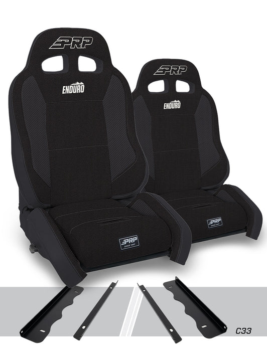 PRP Enduro Elite Crawl Edition Suspension Seat Kit | Pair with Mounts | Jeep Cherokee XJ (1995-2001) | P/N A90010-C33-50, view 2