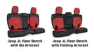 PRP Rear Bench Seat Cover | 4-Door, With Armrest | Jeep Wrangler JLU (2018-2026) | P/N B044-01, view 10