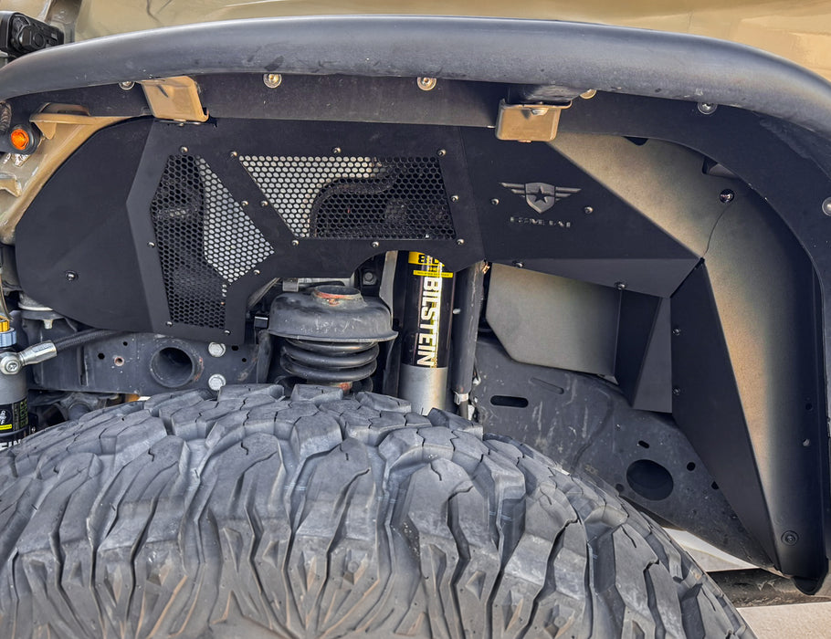 Combat Off Road Battle Ready Max Flow Aluminum Inner Fenders - Front | Jeep Gladiator JT (20-26) | P/N 35-1266