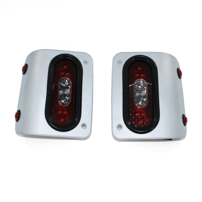 Combat Off Road Tail Gunner LED Tail Lights - Raw | Jeep Wrangler JL/JLU (18-26) | P/N 25-1150