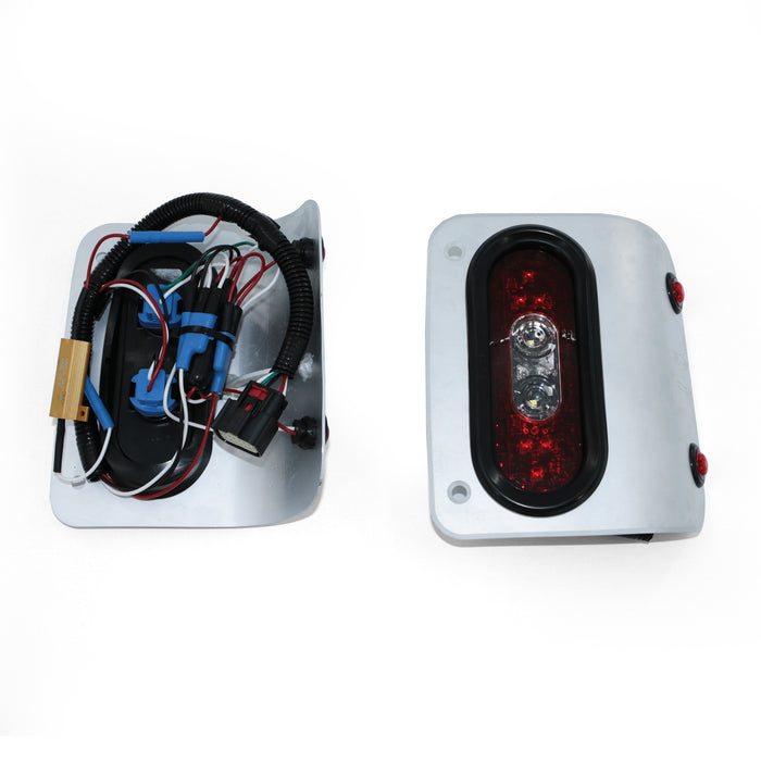Combat Off Road Tail Gunner LED Tail Lights - Raw | Jeep Wrangler JL/JLU (18-26) | P/N 25-1150