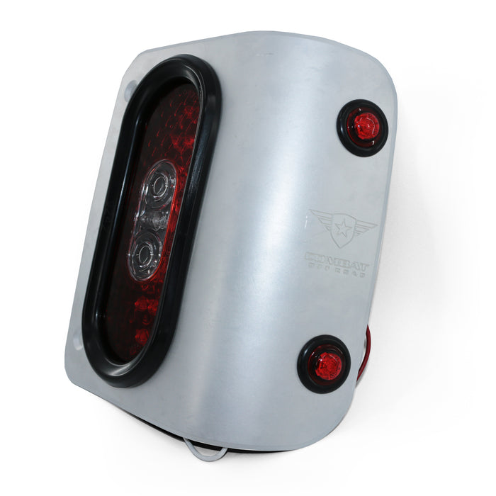 Combat Off Road Tail Gunner LED Tail Lights - Raw | Jeep Wrangler JL/JLU (18-26) | P/N 25-1150