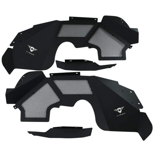 Combat Off Road Battle Ready Max Flow Aluminum Inner Fenders - Front | Jeep Wrangler JK/JKU (07-18) | P/N 15-1266