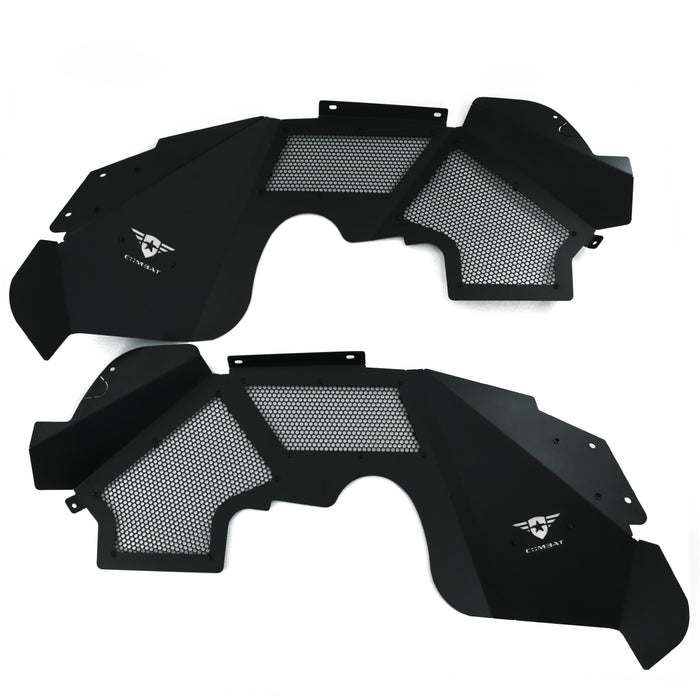 Combat Off Road Battle Ready Max Flow Aluminum Inner Fenders - Front | Jeep Wrangler JK/JKU (07-18) | P/N 15-1266