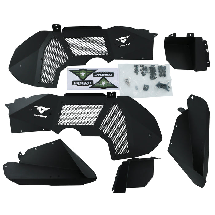 Combat Off Road Battle Ready Max Flow Aluminum Inner Fenders - Front | Jeep Wrangler JL/JLU (18-26) | P/N 25-1266