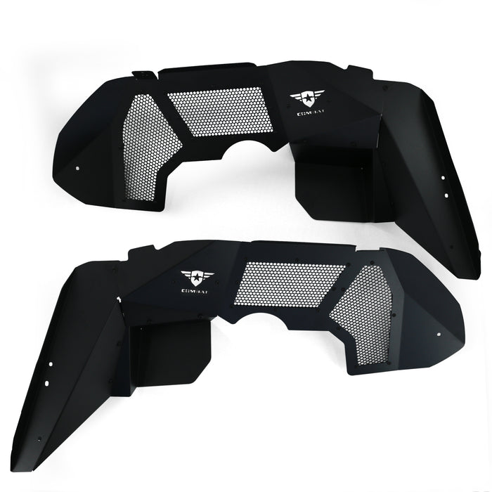 Combat Off Road Battle Ready Max Flow Aluminum Inner Fenders - Front | Jeep Wrangler JL/JLU (18-26) | P/N 25-1266